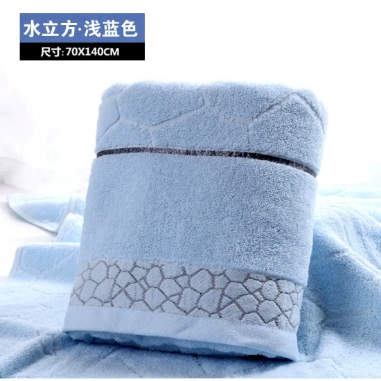 Factory-made wholesale, soft, absorbent, and thickened cotton bath towels for hotels and household linens.