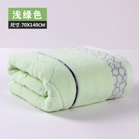 Factory-made wholesale, soft, absorbent, and thickened cotton bath towels for hotels and household linens.