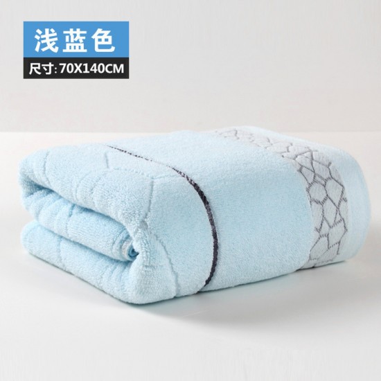 Factory-made wholesale, soft, absorbent, and thickened cotton bath towels for hotels and household linens.