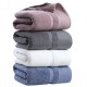 Factory-direct, thickened, long-staple cotton, white bath towels for five-star hotels, custom-made with logos.
