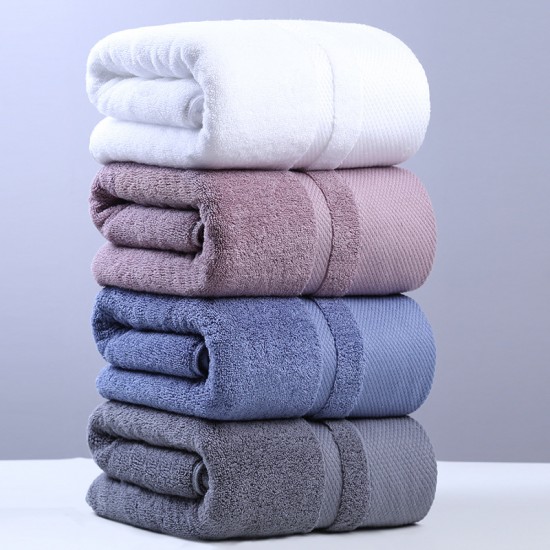 Factory direct sale, long-staple cotton thickened bath towels, pure cotton, absorbent for adult hotels, wholesale with embroidered logos, super soft.