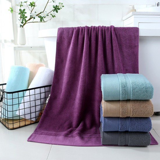 Factory-direct, thickened, long-staple cotton, white bath towels for five-star hotels, custom-made with logos.