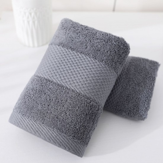 Factory direct sale of solid color, off-cut long-staple cotton towels, wholesale for daily use, adult face towels, gifts, and hotels.
