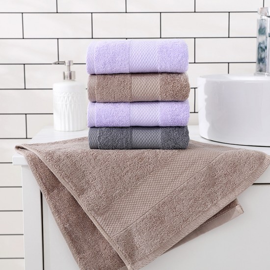 Factory direct sale of solid color, off-cut long-staple cotton towels, wholesale for daily use, adult face towels, gifts, and hotels.