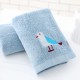 Factory direct sale of soft, absorbent, embroidered cotton face wash towels, thickened, custom logo for home use.