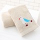 Factory direct sale of soft, absorbent, embroidered cotton face wash towels, thickened, custom logo for home use.