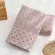 Factory direct sale of popular wide satin absorbent cotton towels, polka dot thickened face wash towels, gauze face towels, wholesale and custom.