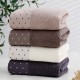 Factory direct sale of popular wide satin absorbent cotton towels, polka dot thickened face wash towels, gauze face towels, wholesale and custom.