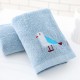 Factory direct sale of soft, absorbent, embroidered cotton face wash towels, thickened, custom logo for home use.