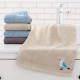Factory direct sale of soft, absorbent, embroidered cotton face wash towels, thickened, custom logo for home use.