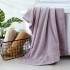 Corrugated off-cut bath towels, solid color, 70*140cm, specially for cross-border trade, soft towels for hotel supplies.