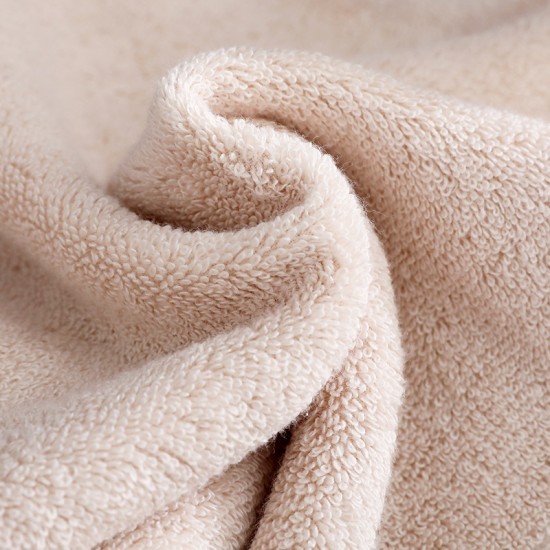 Corrugated off-cut bath towels, solid color, 70*140cm, specially for cross-border trade, soft towels for hotel supplies.