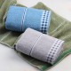 Factory direct sale of plaid-edged pure cotton face towels, solid color, gift, advertising, wholesale, adult beauty face towels, with skin-friendly logos available.