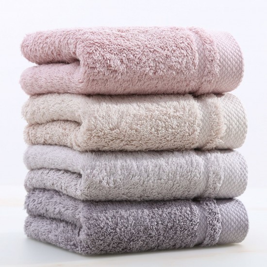 Combed long-staple cotton, 130g, solid, pure cotton, hotel towel, soft, absorbent, and moisturizing with embroidered logo