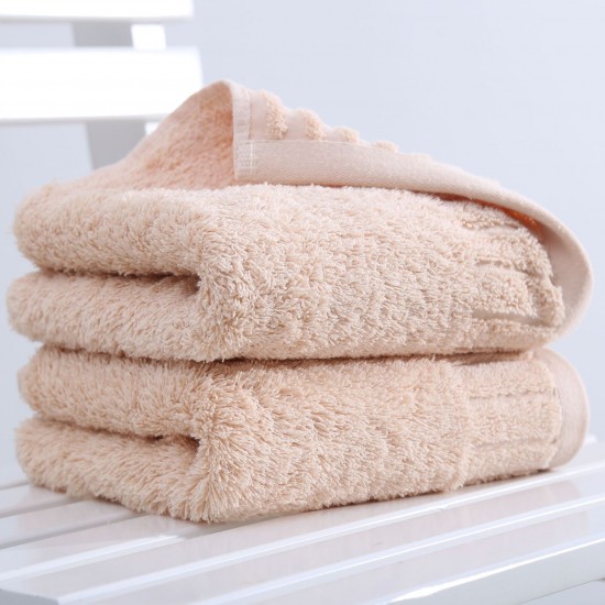 Soft, 130g, combed cotton, absorbent, and quick-drying hotel towels with embroidered logos.