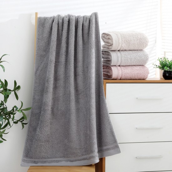 Cross-border manufacturer gift pure cotton bath towel, 500g absorbent, thickened combed cotton hotel towel with custom logos. Cross-border manufacturer gift pure cotton bath towel, 500g absorbent, thickened combed cotton hotel towel with custom logos.