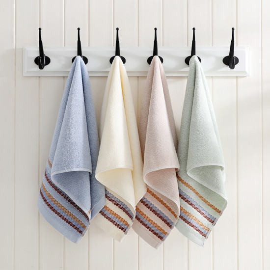 Factory-direct pure cotton absorbent, soft, comfortable, thick face towels for adult bath towels, wholesale for labor protection gifts.