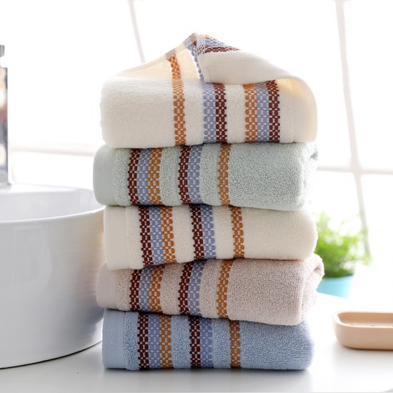 Factory-direct pure cotton absorbent, soft, comfortable, thick face towels for adult bath towels, wholesale for labor protection gifts.