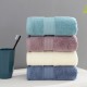 Factory-made direct striped, solid-colored, cotton adult face towels with logos for wholesale gifts.