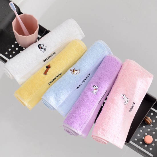 Baby, pure cotton small towel, cartoon face towel, baby, household, absorbent, custom-made children's towel