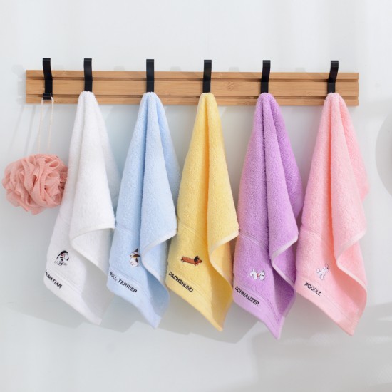 Baby, pure cotton small towel, cartoon face towel, baby, household, absorbent, custom-made children's towel
