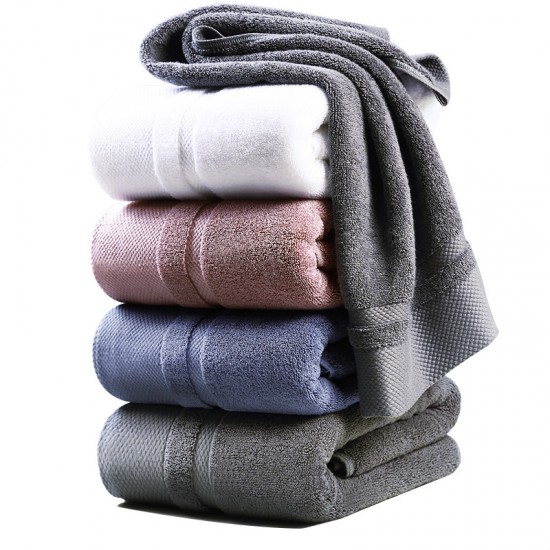 Factory direct sale, long-staple cotton thickened bath towels, pure cotton, absorbent for adult hotels, wholesale with embroidered logos, super soft.