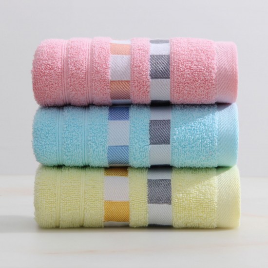 High Wholesale new pure cotton absorbent plain gift towels, unisex, custom logo face towels.
