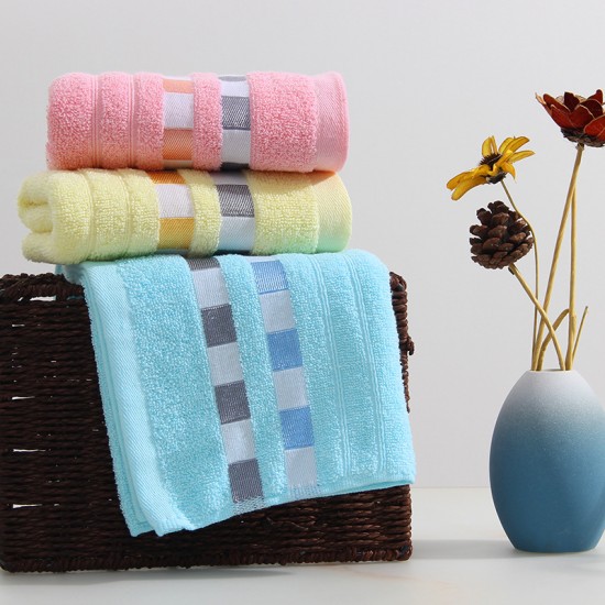 High Wholesale new pure cotton absorbent plain gift towels, unisex, custom logo face towels.