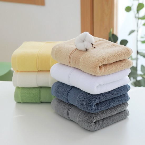 170g pure cotton absorbent thickened face towel, household face towel, hotel towel, wholesale, logo embroidered, same as hotel products