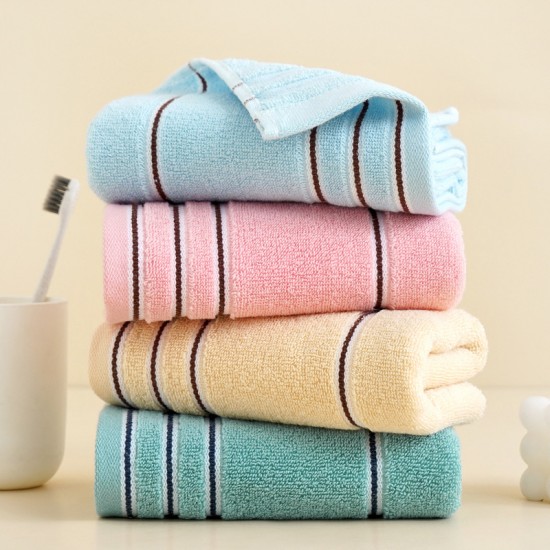 Factory wholesale thickened 100% cotton face washcloths, soft and absorbent, solid color, household gift towels with logo embroidery