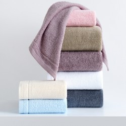 Thickened all-cotton bath towel set, soft and absorbent face towel, pure cotton combed cotton plain, large face towels (discounted)