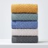 New cross-border 2025 cotton 110g water-rippled face towels, long-staple cotton, absorbent, adult household face towels.