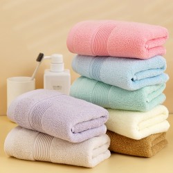 Thin all-cotton adult face towel, plain, thin, soft and absorbent, combed cotton face towels for couples, wholesale Thin all-cotton adult face towel, plain, thin, soft and absorbent, combed cotton face towels for couples, wholesale