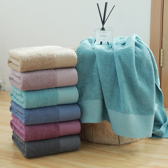 21-yarn long-staple cotton bath towels, adult household, all-cotton absorbent, wholesale, hotel, beauty salon, gift, custom logos available.