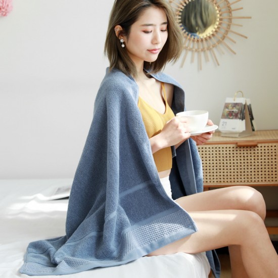 2021 new model, factory wholesale, pure cotton bath towels for women, large, soft, absorbent, custom-designed.