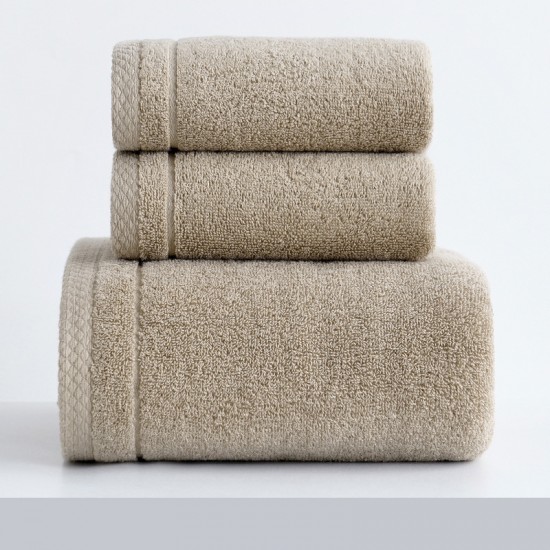 Thickened all-cotton bath towel set, soft and absorbent face towel, pure cotton combed cotton plain, large face towels (discounted) Thickened all-cotton bath towel set, soft and absorbent face towel, pure cotton combed cotton plain, large face towels (discounted)
