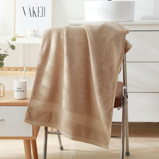 50*100cm combed long-staple cotton small bath towel, pure cotton children's bandeau, absorbent, logo embroidered, wholesale, quick-drying