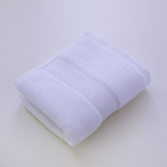 Combed cotton bath towel, 500g, thickened, absorbent, hotel towel, logo-embroidered bandana, quick-drying