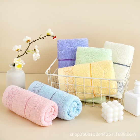 Towel, 100% cotton, thickened adult face towel, pure cotton, household labor protection gift, soft and absorbent, wholesale