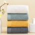 Adult, couple's, thickened, long-staple, solid, household, pure cotton face towel, logo-embroidered