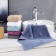 Thick, absorbent, and soft, small square cotton hand towels for hotel hand towels, wholesale with embroidered logos.