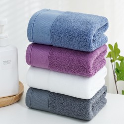 Pure cotton face towels, 120g, long-staple cotton, soft and absorbent, with hotel logo, wholesale