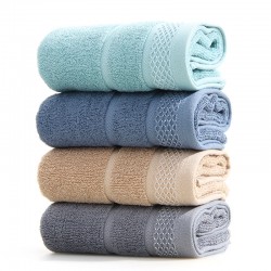 Manufacturer-sold pure cotton face towels for adults, thickened for men and women, solid colors, cutouts, long-pile, and absorbent.