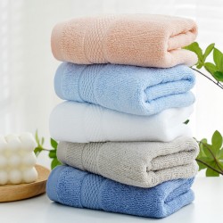 Towels, pure cotton, wholesale, absorbent, thickened, soft, solid color, embroidered, gift, household face wash towels, wholesale.
