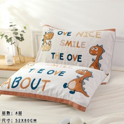 Pillow towels in stock, new, colorful, gauze, four-layer, thickened, household, adult, soft and breathable, wholesale
