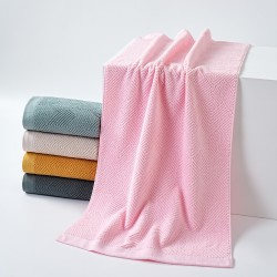 Three Little Ones 50*100cm small bath towels, pure cotton, solid color, soft and absorbent, large household towels for children, wholesale cross-border.