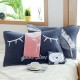 Thickened, pure cotton gauze jacquard, cartoon, universal, all-season pillowcases for couples, skin-friendly.