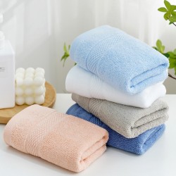Towels, pure cotton, wholesale, absorbent, thickened, soft, solid color, embroidered, gift, household face wash towels, wholesale.