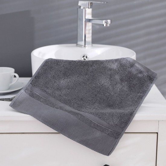Thick, absorbent, and soft, small square cotton hand towels for hotel hand towels, wholesale with embroidered logos.