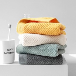 Gaoyang factory direct sale of 32-ply pure cotton face towels, jacquard, gift, advertising, logos available.